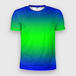 Мужская спорт-футболка Зелёный градиент текстура