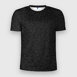 Мужская спорт-футболка Текстурированный чёрно-серый