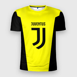 Мужская спорт-футболка Juventus sport geometry yellow