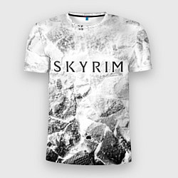 Мужская спорт-футболка Skyrim white graphite