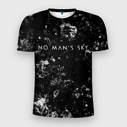 Мужская спорт-футболка No Mans Sky black space asteroids