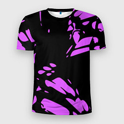 Мужская спорт-футболка Фиолетовая абстракция