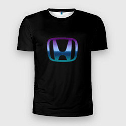 Мужская спорт-футболка Honda neon logo