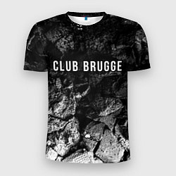 Футболка спортивная мужская Club Brugge black graphite, цвет: 3D-принт