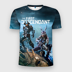 Мужская спорт-футболка The first descendant персонажи
