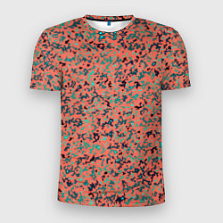 Футболка спортивная мужская Розово-бирюзовый абстрактный, цвет: 3D-принт