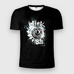Футболка спортивная мужская Blink-182 glitch, цвет: 3D-принт