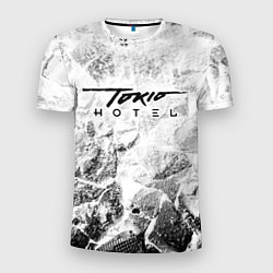 Мужская спорт-футболка Tokio Hotel white graphite