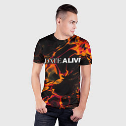 Футболка спортивная мужская Date A Live red lava, цвет: 3D-принт — фото 2