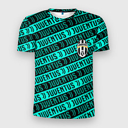 Футболка спортивная мужская Juventus pattern logo steel, цвет: 3D-принт