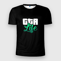 Мужская спорт-футболка GTA life logo