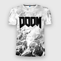 Футболка спортивная мужская Doom white graphite, цвет: 3D-принт