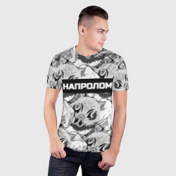 Футболка спортивная мужская Иноске из аниме Клинок рассекающий демонов - мем н, цвет: 3D-принт — фото 2