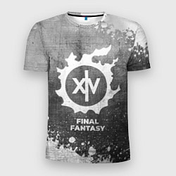 Футболка спортивная мужская Final Fantasy - grey gradient, цвет: 3D-принт