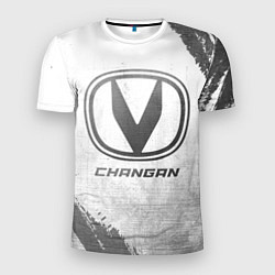 Футболка спортивная мужская Changan - white gradient, цвет: 3D-принт