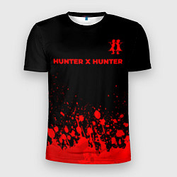 Футболка спортивная мужская Hunter x Hunter - red gradient посередине, цвет: 3D-принт