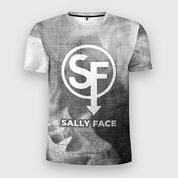 Мужская спорт-футболка Sally Face - grey gradient