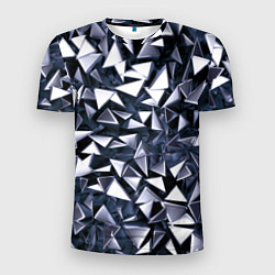 Футболка спортивная мужская Взрыв геометрических треугольников, цвет: 3D-принт