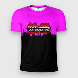 Футболка спортивная мужская Tekken розовая геометрия, цвет: 3D-принт