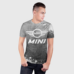 Футболка спортивная мужская Mini - grey gradient, цвет: 3D-принт — фото 2