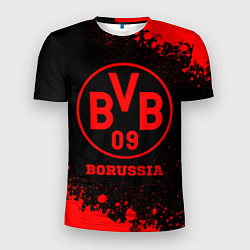 Футболка спортивная мужская Borussia - red gradient, цвет: 3D-принт