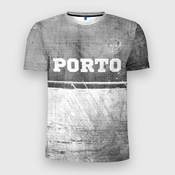 Футболка спортивная мужская Porto - grey gradient посередине, цвет: 3D-принт