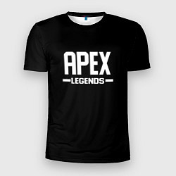 Мужская спорт-футболка Apex legends logo white