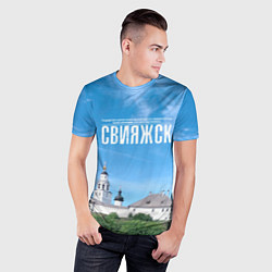 Футболка спортивная мужская Град Свияжск музей-заповедник, цвет: 3D-принт — фото 2