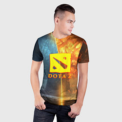 Футболка спортивная мужская DOTA 2 лес эльфов, цвет: 3D-принт — фото 2