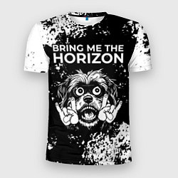 Футболка спортивная мужская Bring Me the Horizon рок пес, цвет: 3D-принт