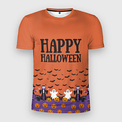 Мужская спорт-футболка Happy Halloween pattern