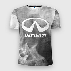 Футболка спортивная мужская Infiniti - grey gradient, цвет: 3D-принт