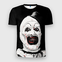 Мужская спорт-футболка Ужасающий клоун Арт