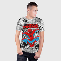Футболка спортивная мужская Человек паук комиксы, цвет: 3D-принт — фото 2