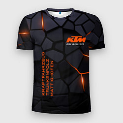 Мужская спорт-футболка KTM - плиты с эффектом свечения