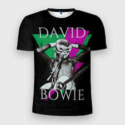 Футболка спортивная мужская David Bowie - hand goggles, цвет: 3D-принт
