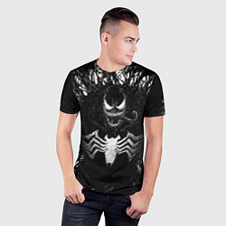 Футболка спортивная мужская Venom in dark web, цвет: 3D-принт — фото 2
