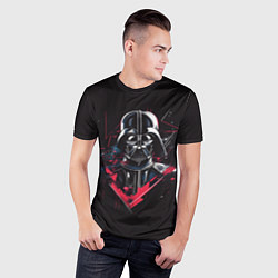 Футболка спортивная мужская Darth Vader on black, цвет: 3D-принт — фото 2