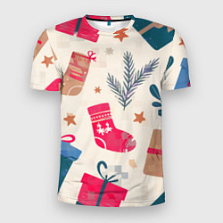 Мужская спорт-футболка Новогодняя атмосфера