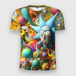 Мужская спорт-футболка Рик Санчес - абстракция