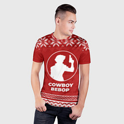 Футболка спортивная мужская Новогодний Cowboy Bebop, цвет: 3D-принт — фото 2