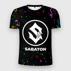 Футболка спортивная мужская Sabaton конфети, цвет: 3D-принт