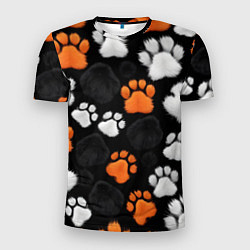 Футболка спортивная мужская Мохнатые лапки, цвет: 3D-принт