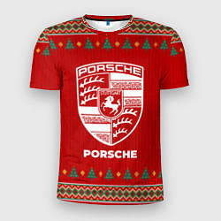 Мужская спорт-футболка Porsche new year