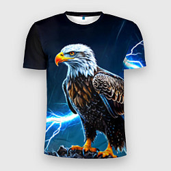 Футболка спортивная мужская Орел и молния, цвет: 3D-принт