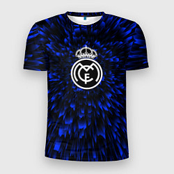 Футболка спортивная мужская Real Madrid blue energy, цвет: 3D-принт