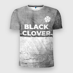 Футболка спортивная мужская Black Clover - grey gradient посередине, цвет: 3D-принт