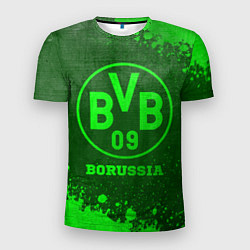 Мужская спорт-футболка Borussia - green gradient