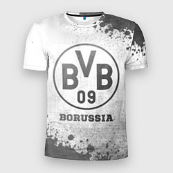 Футболка спортивная мужская Borussia - white gradient, цвет: 3D-принт