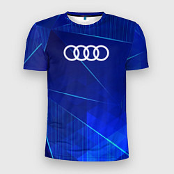 Мужская спорт-футболка Audi blue poly